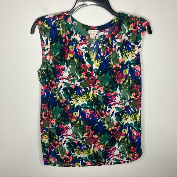 J. Crew factory floral blouse size 2 - Picture 1 of 7